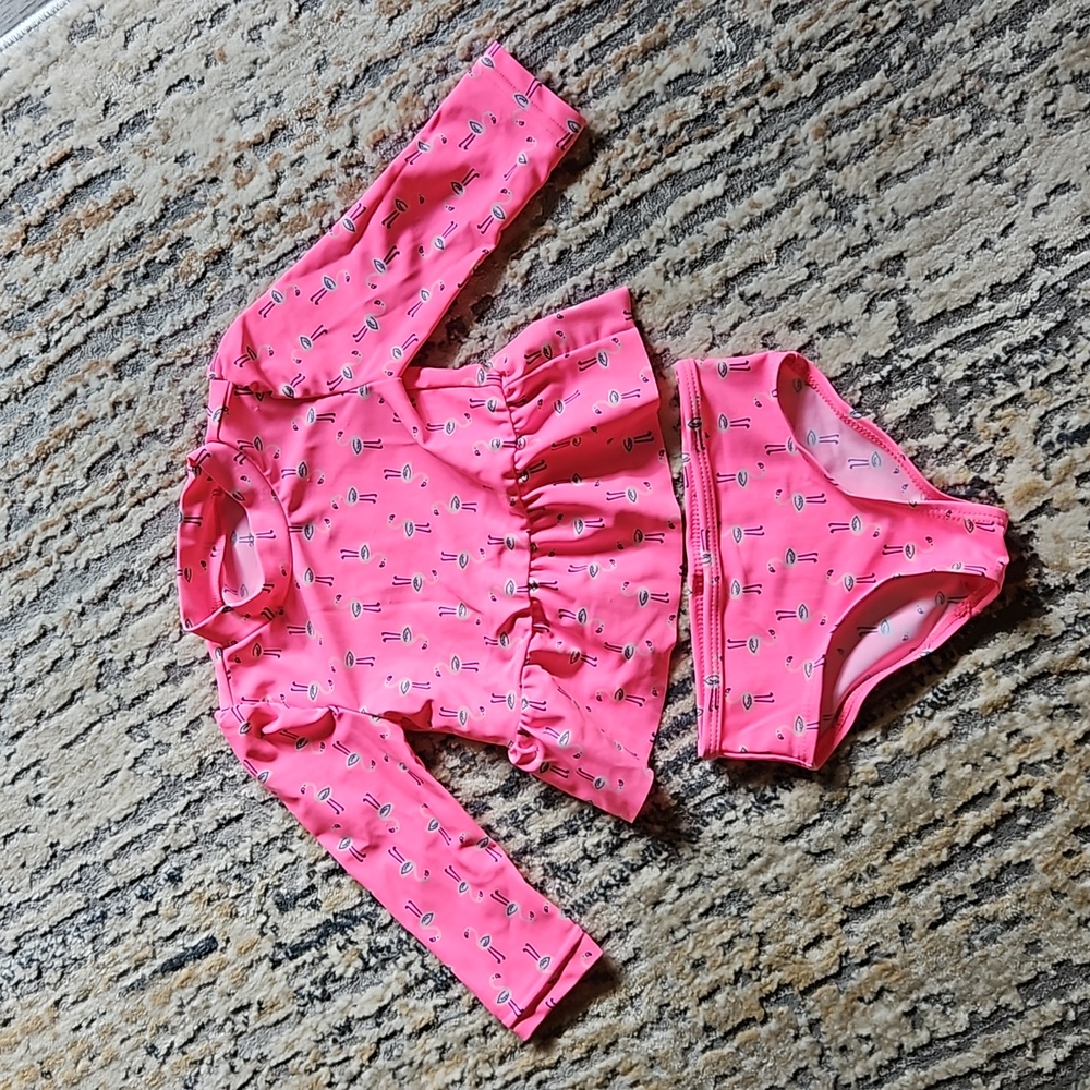 Flamingo two piece Bathing suit